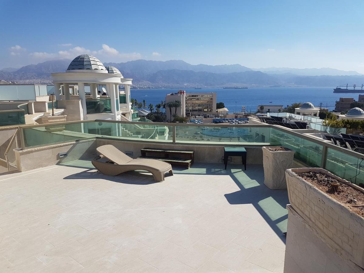 La-Palmore Luxury Apart-Residense Resort With Pool First Line Sea Side Eilat Exteriör bild